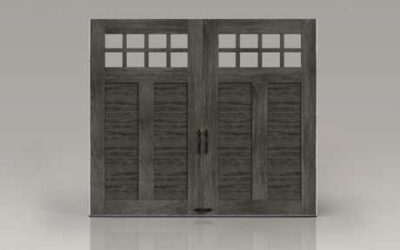 Striking Grey Slate Ultra-Grain garage doors make your home stand out